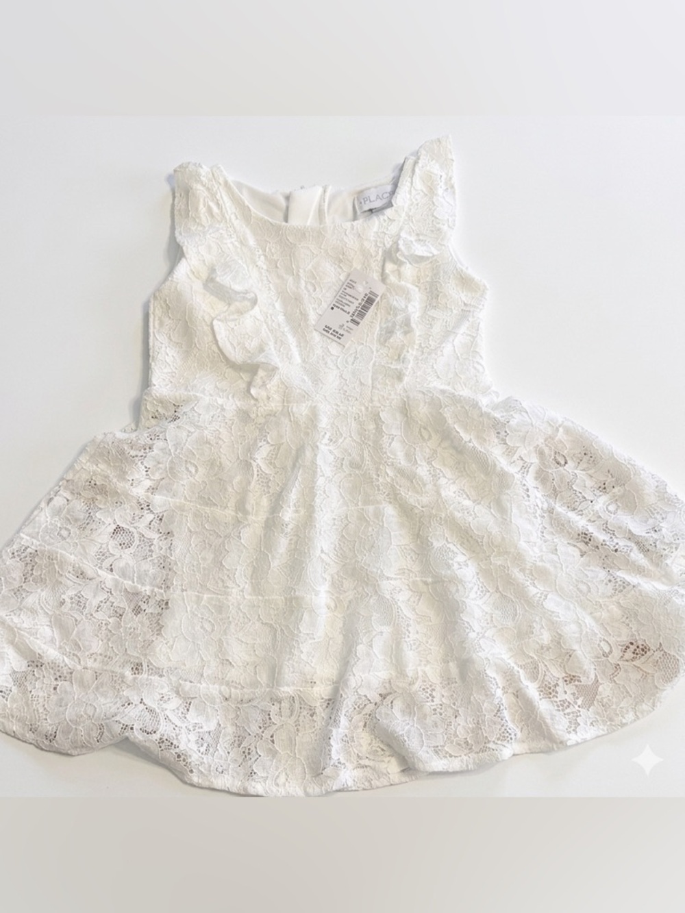 The Children’s Place White Lace Formal/Cottagecore Kids Dress 4T